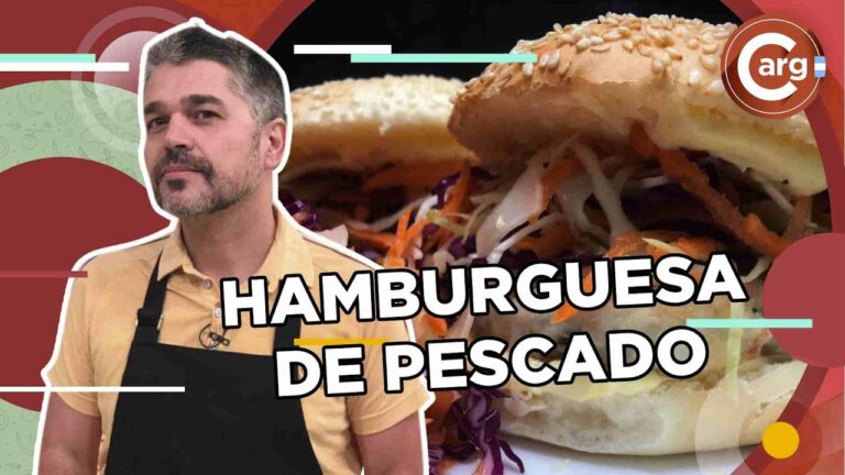 Deliciosas hamburguesas con pescado fresco